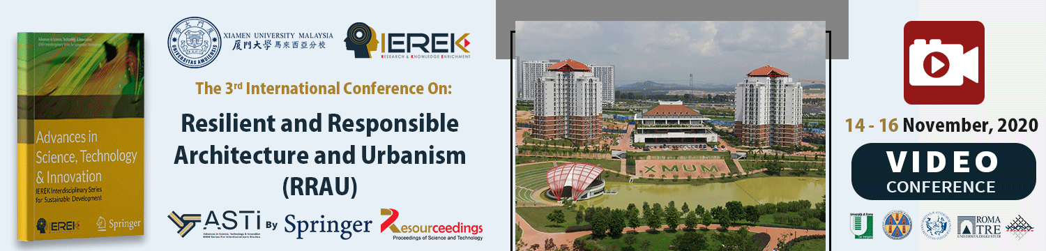 Resilient and Responsible Architecture and Urbanism (RRAU) - 3rd Edition